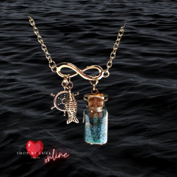 Message In A Bottle Infinity Necklace - Picture 2 of 6